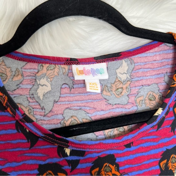 LuLaRoe Women's Lion King Scar Disney Irma Tunic Top Shirt - Size XXS - Picture 3 of 3
